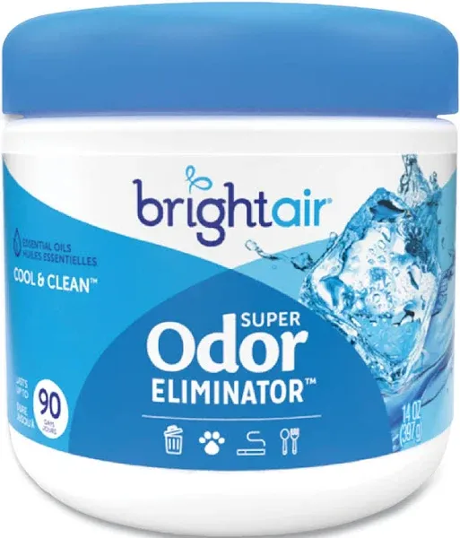 Bright Air 14 oz. Super Odor Eliminator, For Medium-Size Spaces, Cool &amp; Clean of