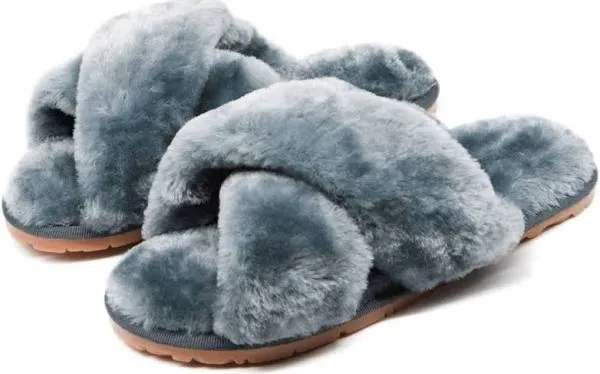 Crazy Lady Women's Fuzzy Fluffy House Slippers