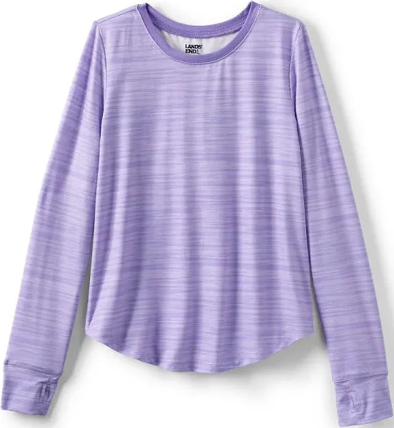 Girls Lands' End Long Sleeve Active Tee