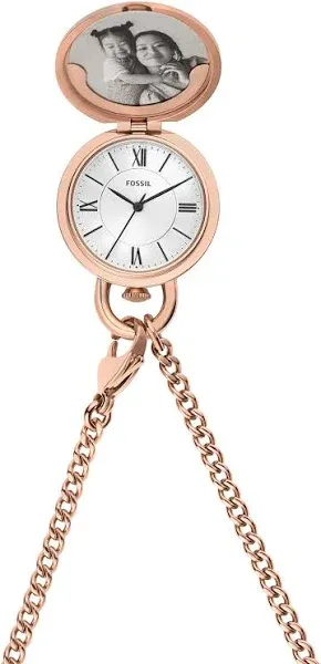 Fossil Women's Jacqueline Three-Hand Gold Stainless Steel Watch Locket - Gold