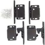 ABA Set of 4 Grabber Catches 10 LB Cabinet Push to Close Latch for RV Black 