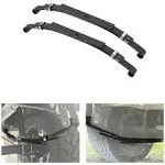 KUAFU Rear Leaf Springs Compatible With Club Car DS Golf Cart 1981-Up Heavy Duty 3 Leafs with Bushings and Sleeves/Set of 2