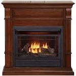 Duluth Forge Dual Fuel Ventless Gas Fireplace with Mantel 26,000 BTU DFS-300