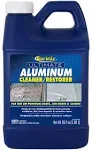 Star Brite Ultimate Aluminum Cleaner & Restorer - Safely Clean Pontoon Boats, Jon Boats & Canoes - 64 oz (087762)