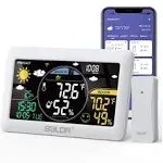 Baldr WiFi Weather Station, Smart Wireless Indoor Outdoor Thermometer with App and Online Real-time Forecast, One Sensor Included