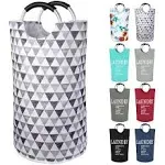 Dalykate Large Laundry Basket 82L Collapsible Oxford Fabric Laundry Hamper Foldable Clothes Laundry Bag with Handles Waterproof Washing Bin Portable