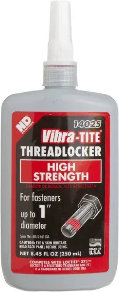 Vibra-Tite High-Strength Threadlocker,1<wbr/>.6907 fl oz 14050 Vibra-Tite 14050 50 mL