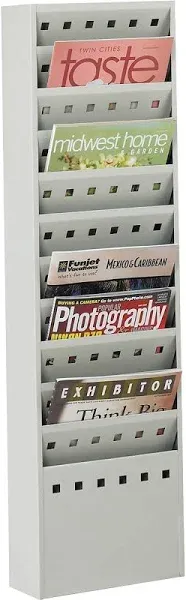 Safco Steel Magazine Rack 11 Compartments