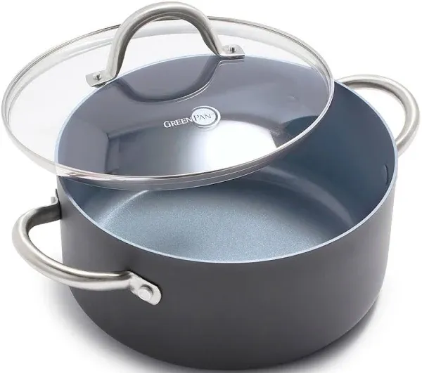 GreenPan Lima Non-Stick 5 qt. Hard Anodized Ceramic Casserole