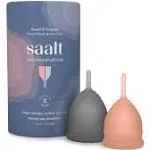 Saalt Soft | Menstrual Cup Duo Pack | Grey