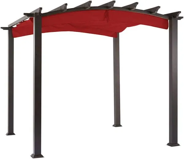 Garden Winds Replacement Canopy Top for Hampton Bay Arched Pergola - Riplock 350, Beige