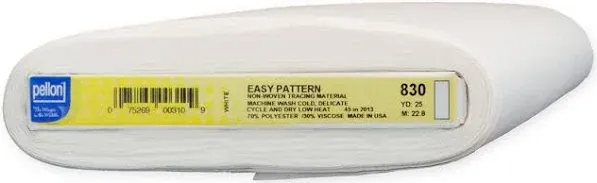 Pellon 830 Easy Pattern Fabric. White. 45&#034; x 10 Yards by the Bolt