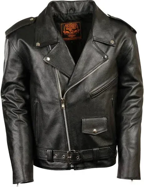 Milwaukee Leather Men&#039;s Classic Side Lace Concealed Carry Motorcycle Jacket 3X -