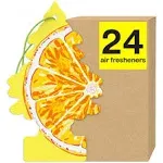 LITTLE TREES Air Fresheners Car Air Freshener. Hanging Tree Provides Long Lasting Scent for Auto or Home. Rose Thorn, 24 Air Fresheners