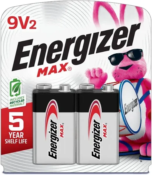 Energizer Max Alkaline 9V Batteries