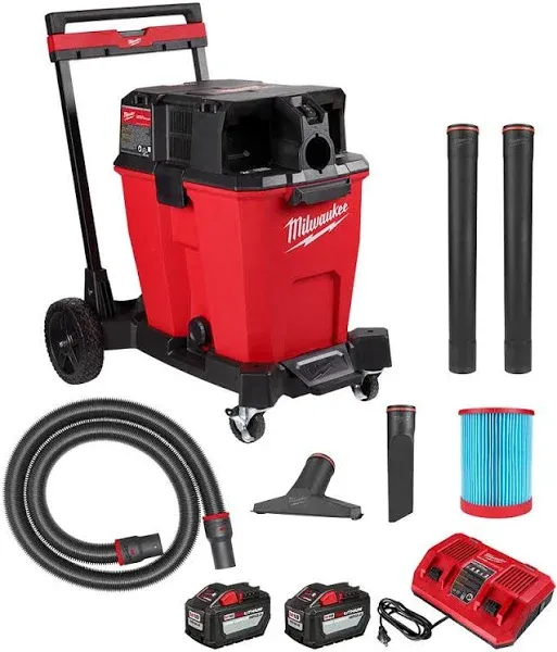 Milwaukee 0930-22HD M18 Fuel 12 Gallon Dual-Battery Wet/Dry Vacuum Kit