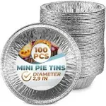 Disposable Aluminum 1 lb. Mini Loaf Pans with Clear Dome Lids- Pack of 20 Pans