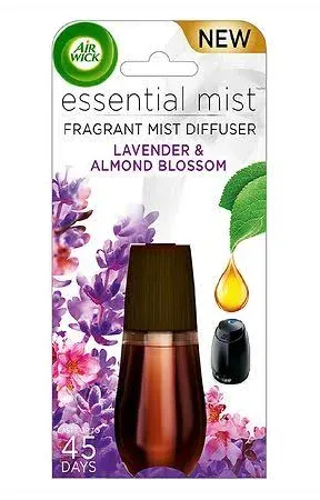 Air Wick Essential Mist Refill, Lavender and Almond Blossom, 0.67 oz