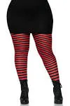 Plus Size Striped Women's Tights, Sexy Hosiery | Pixie Sparkle