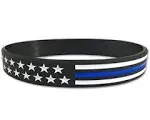 Thin Blue Line American Flag Bracelet