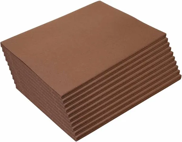 Dark Brown 9" x 12" Heavyweight Construction Paper Pack - 200 Sheets