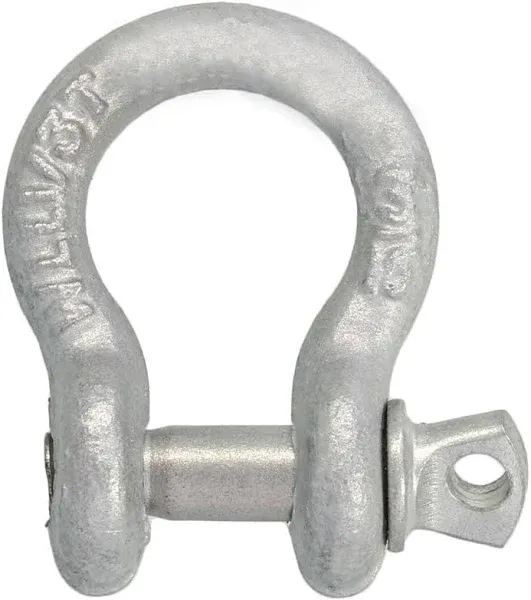 3/16 in., 1/3 ton, Galvanized Screw Pin Anchor Shackle