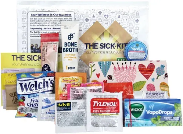 The Sick-kit 15+ Feel Better Essentials for Cold Flu Sick Days