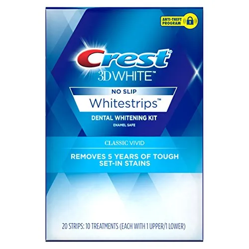 Crest 3D White Classic Vivid Whitestrips Teeth Whitening Kit