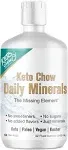 Keto Chow - Daily Minerals Drops - Promotes Electrolyte Balance - Copper, Magnesium, Chromium, Zinc, Boron, Selenium - Zero Sugar - Keto Friendly - Gluten Free - Vegan - Non GMO - Travel Size - 32 oz