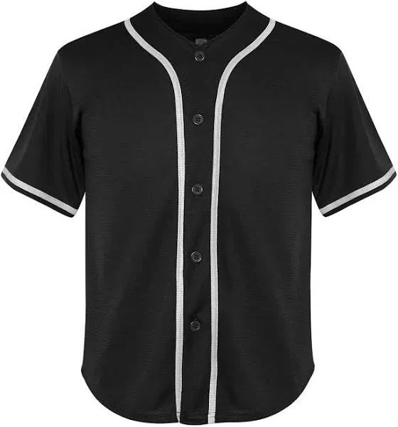 A4 Youth Full Button Baseball Jersey