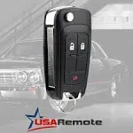 Car Key Fob Keyless Entry Remote Flip fits 2010-2017 Chevy Equinox, Sonic, Te...