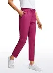 CRZ Yoga Stretch Drawstring 7/8 Pants with Pockets 27''