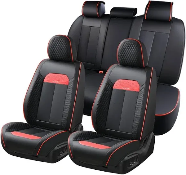 Leather Seat Covers, Seat Covers Full Set, Car Seat Protectors 5 Seats,Automo..<wbr/>.