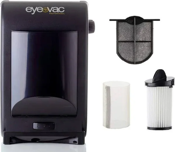 Eyevac EVPRO Tuxedo Black Professional Touchless Vacuum Cleaner + Extra Reusable