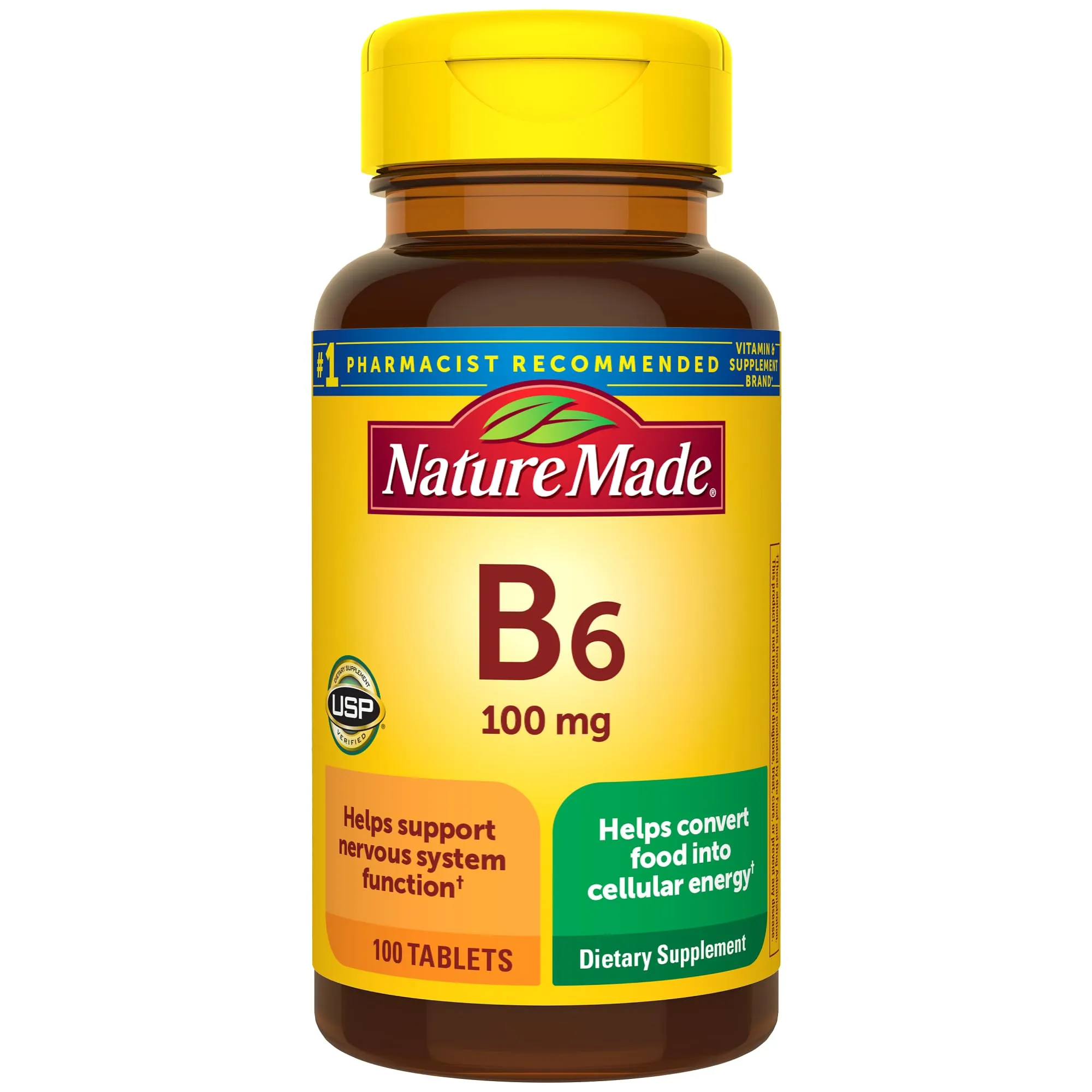 Nature Made Vitamin B-6 100 mg Tablets 100