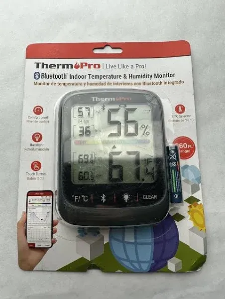 ThermoPro TP359 Indoor Thermometer Temperature and Humidity Monitor Hygrometer 