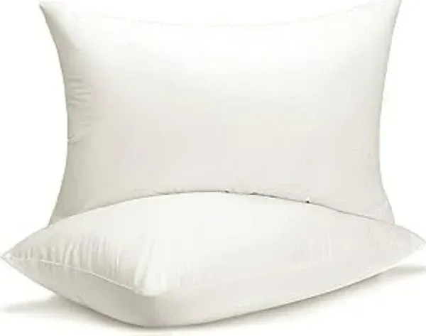  Queen Size Bed Pillows - Set of 2, Medium Density, Soft and Pack of 2 White