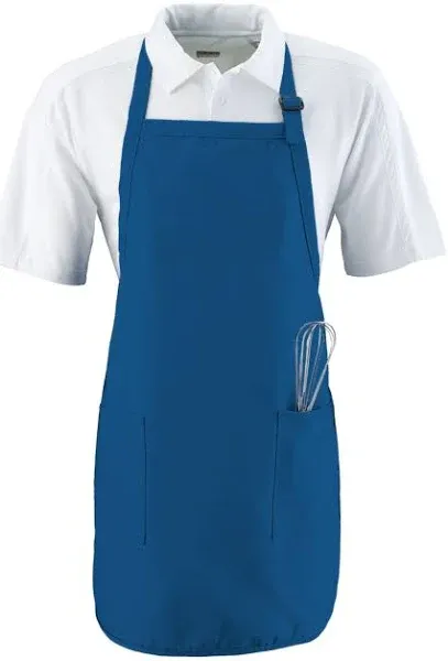 Augusta Sportswear unisex adult Augusta Full Length Apron With Pockets One Piece, Navy