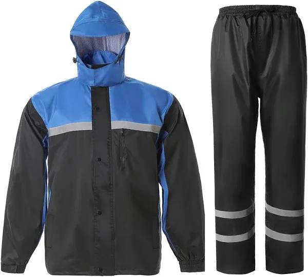 Men's High Visibility Reflective Rain Suit