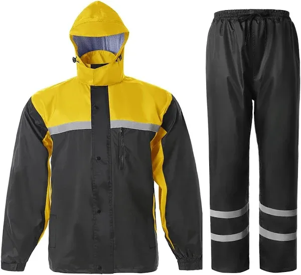 Men's High Visibility Reflective Rain Suit