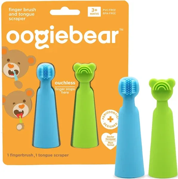 Oogiebear Baby Finger Brush and Tongue Scraper