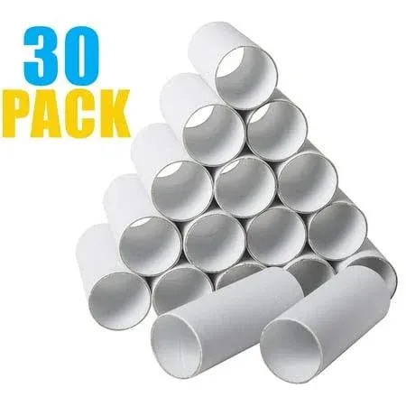 Bargain Paradise 30 Pack Craft Rolls Round Cardboard Tubes Cardboard Tubes for Crafts