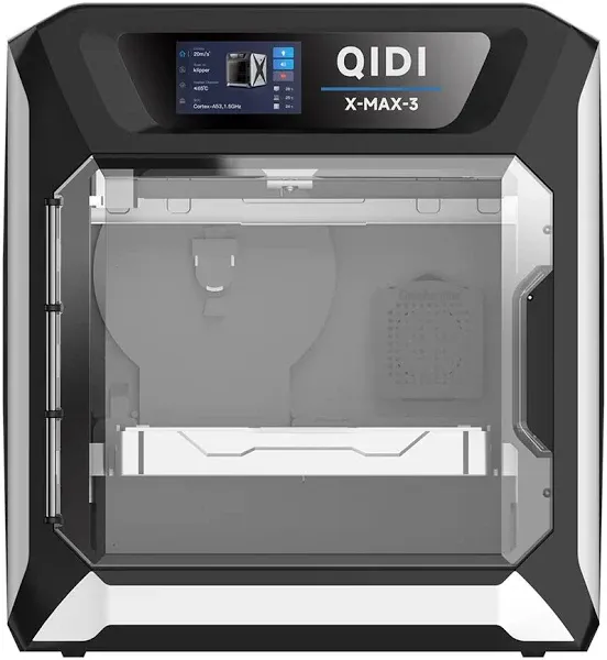 QIDI MAX3 3D Printer, High-Speed Large Size 3D Printers, 600mm/s Fast Print, Fully Auto Leveling, 65℃ Chamber Heat, All-Around & High Precision Industrial Grade, Large Printing Size 12.8×12.8×12.4"