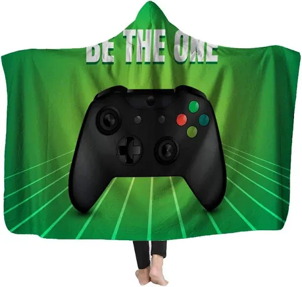 Fullentiart Hooded Plush Blanket with Game Controller