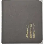 C.R. Gibson Leatherette Recipe Binder