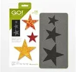 AccuQuilt Go! Fabric Cutting Dies Star 2", 3" and 4"