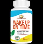 Wake Up On Time Energy Supplement to Help Boost Your Mornings with Alertness & Focus for a Productive Day with Natural Caffeine & More - 40 Tablets