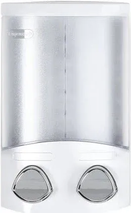 Better Living Products 76234-1 DUO 2-Chamber Dispenser, Satin Silver