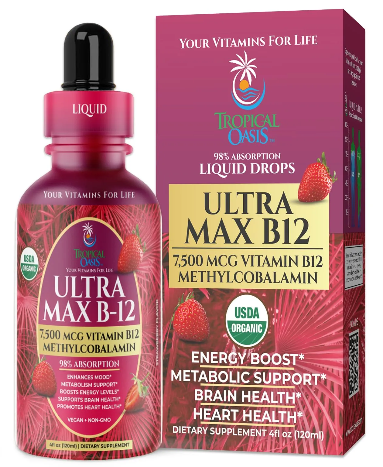 Tropical Oasis Ultra Max B-12 Liquid Drops