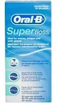 Oral B Super Floss Dental Floss Mint (50 Pre-Cut Strands)